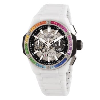 Hublot Big Bang Integrated White Ceramic Rainbow