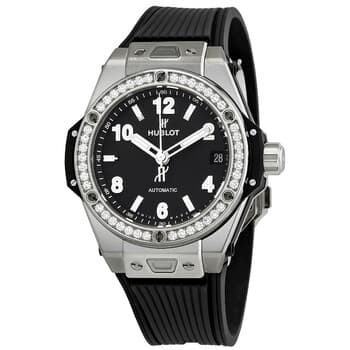 HUBLOT Big Bang Chronograph Automatic Diamond Black Dial Men's Watch