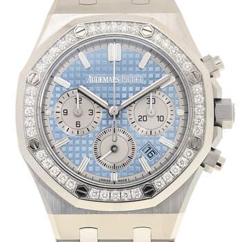 AUDEMARS PIGUET Royal Oak Chronograph Automatic Diamond Blue Dial Men's Watch