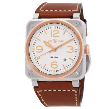 BR 03 White Steel & Gold