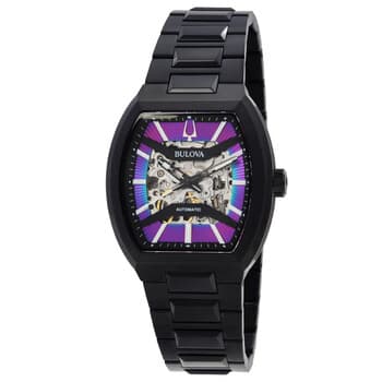 Maquina Automatic Rainbow Semi-Skeleton Dial