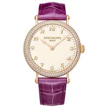Patek Philippe Calatrava Automatic Gold Diamond Ladies Watch ( 34.6mm )