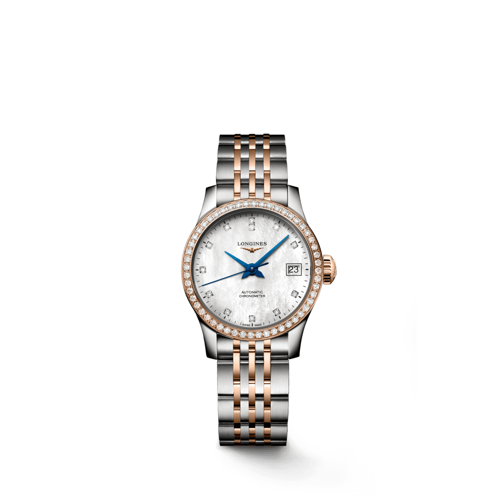 Longines Record Automatic Diamond Ladies Watch