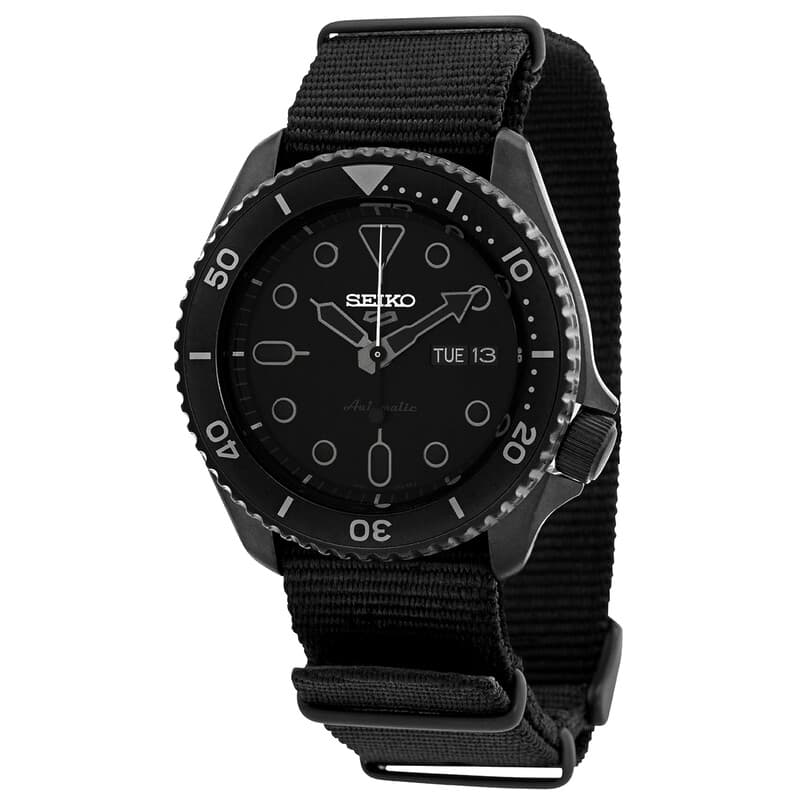 Seiko 5 Sports Street Style Hard Coating / Black - Black / NATO