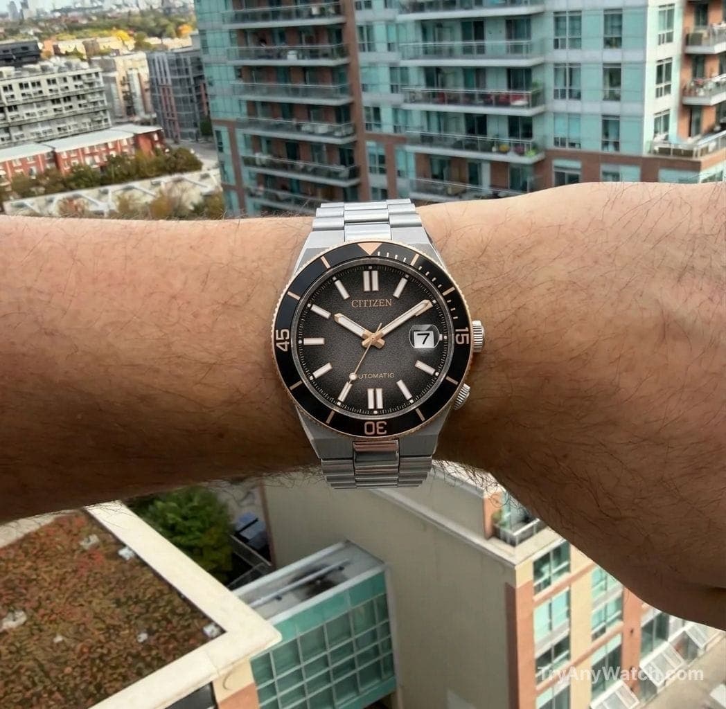 Citizen Tsuyosa Shore Time Slip Limited Edition on a 18 Inch Wrist.
